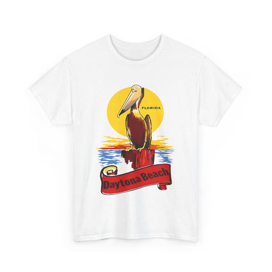 vintage florida pelican souvenir water decal reproduction tshirt