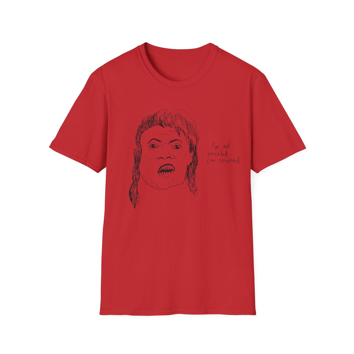 original drawing of little richard that time he was on arsenio hall in 1990 and said "i'm not conceited. i'm convinced!"