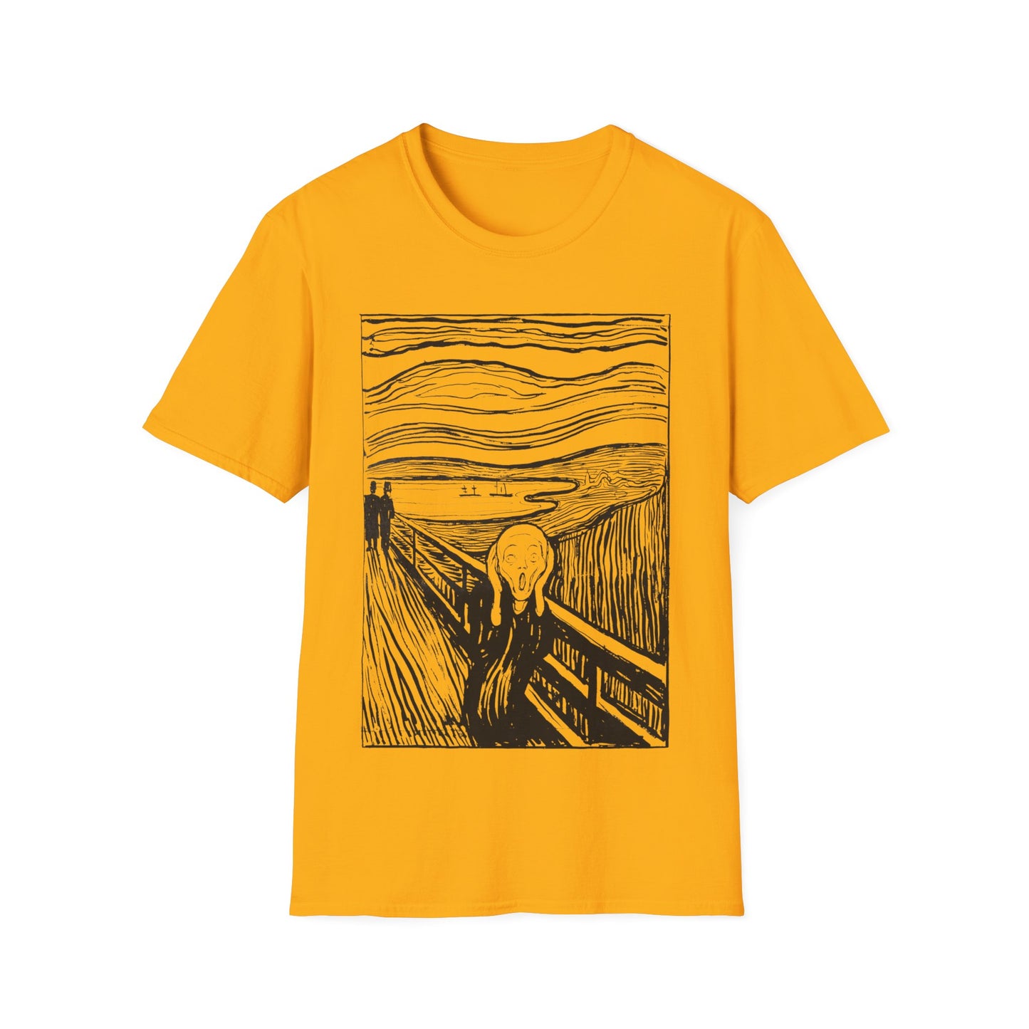 1895 lithography print of the scream by edvard munch tshirt