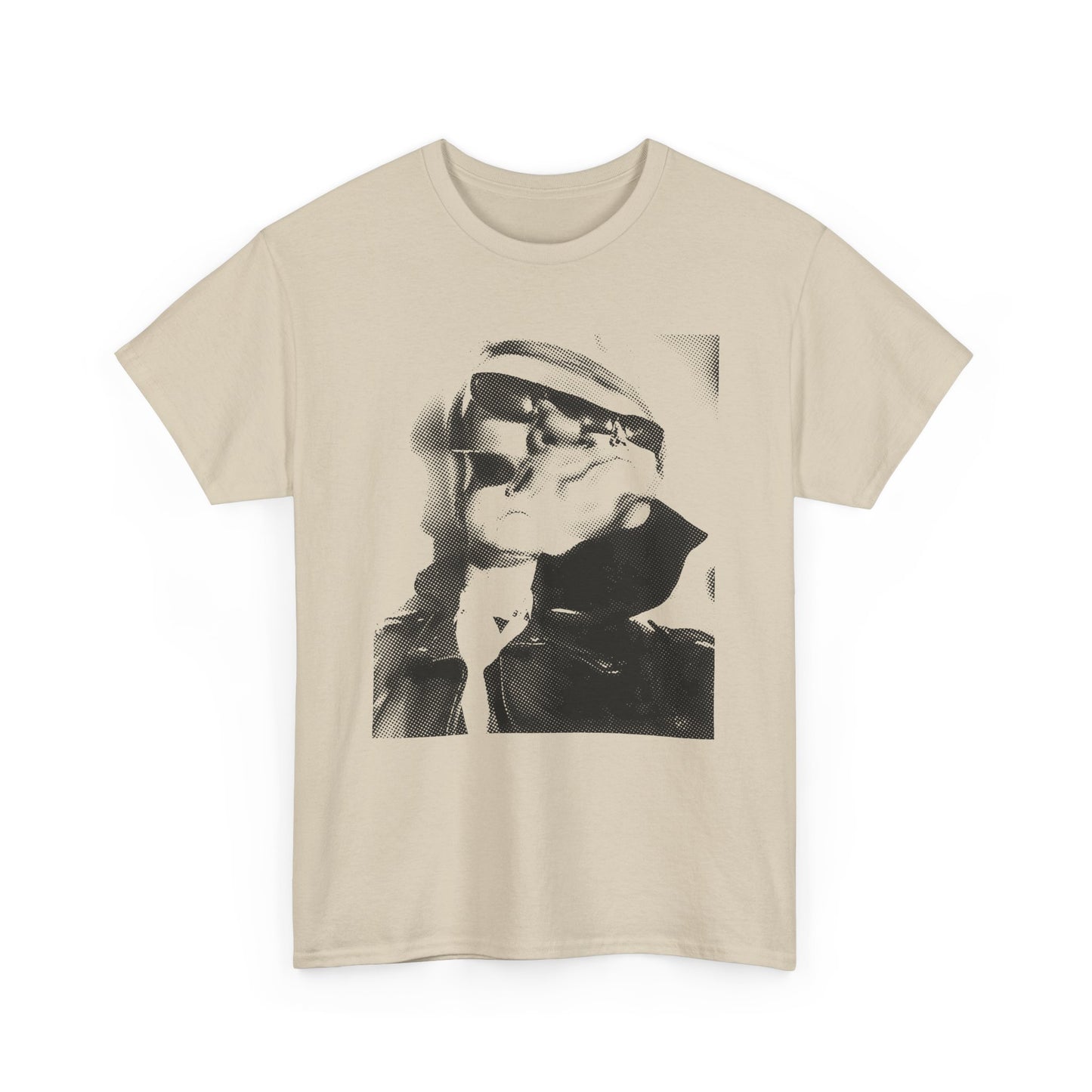 1965 weegee distortion photo of andy warhol reproduction edit tshirt