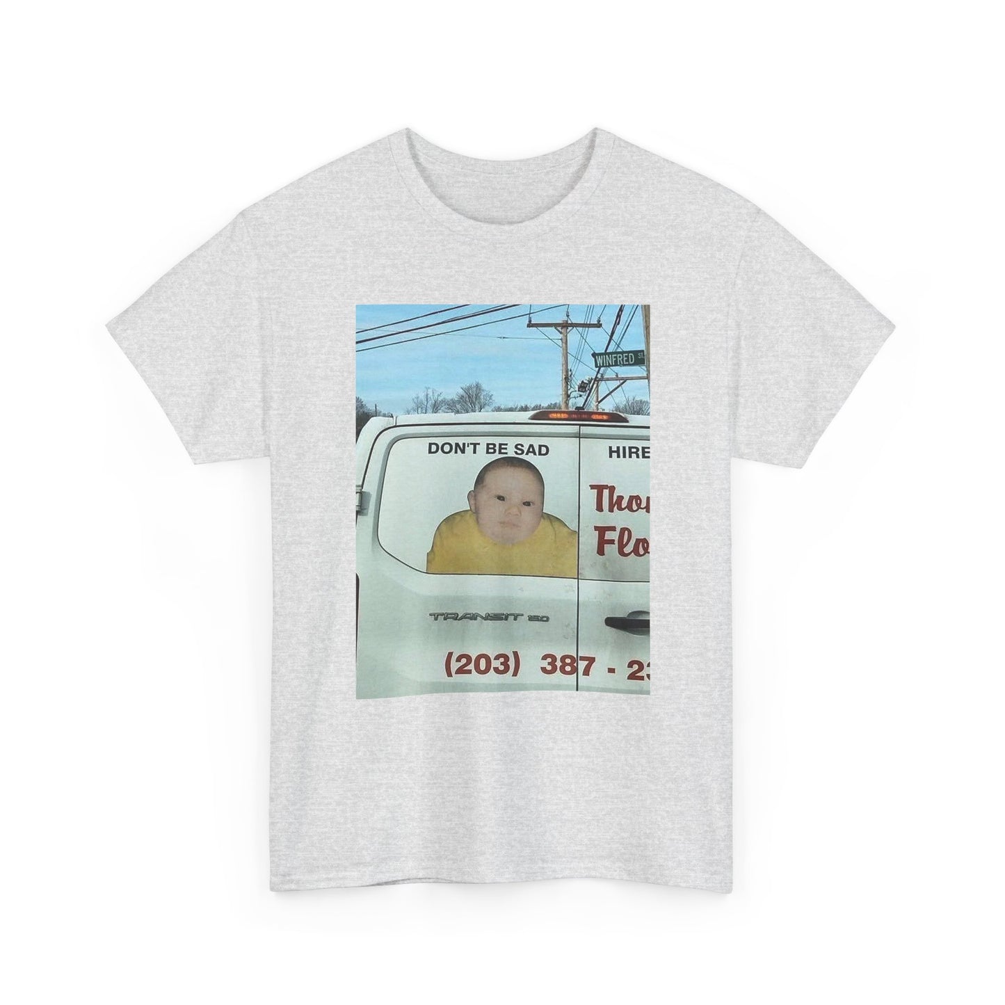 the don't be sad meme low quality photo cuz it's funny tshirt