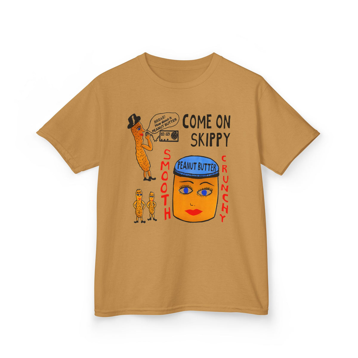 strange peanut butter qsl card custom edit YOUTH SIZE short sleeve tee