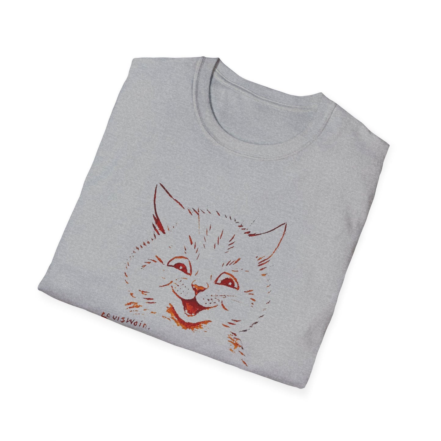 1924 louis wain cat painting i am happy because everyone loves me tshirt