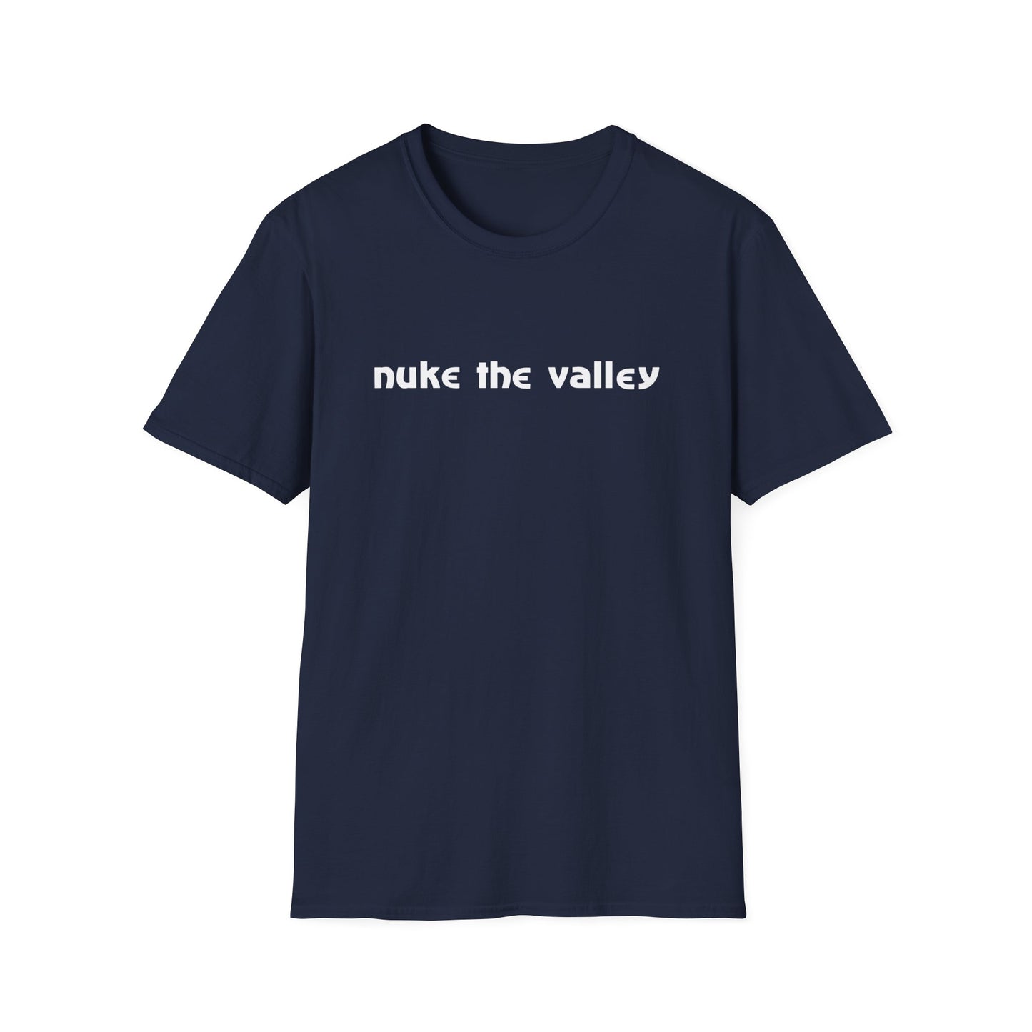 80s slogan nuke the valley tshirt