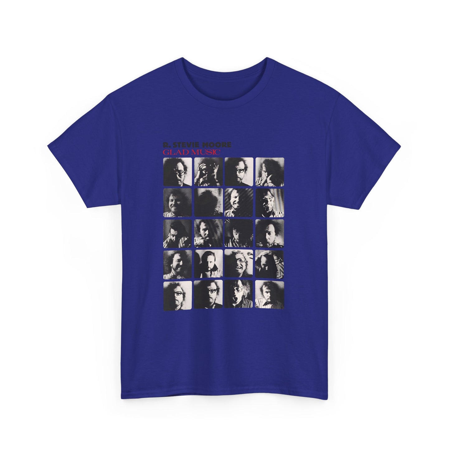 1986 glad music by r stevie moore album cover custom edit tshirt