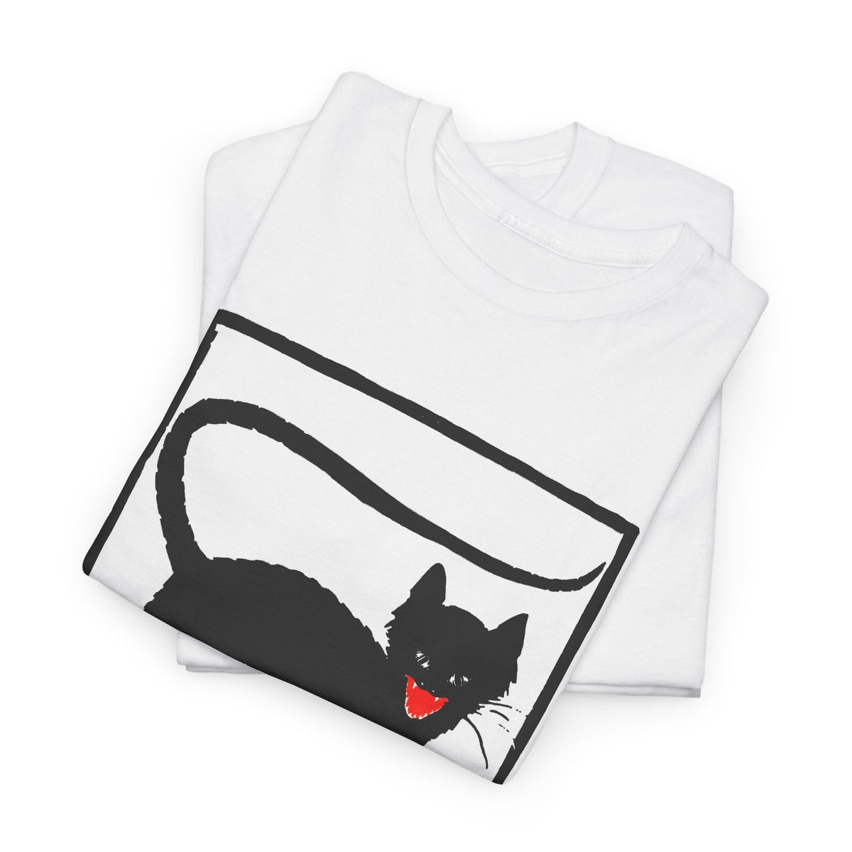 1925 black cat woodcut print by wiktoria gorynska tshirt