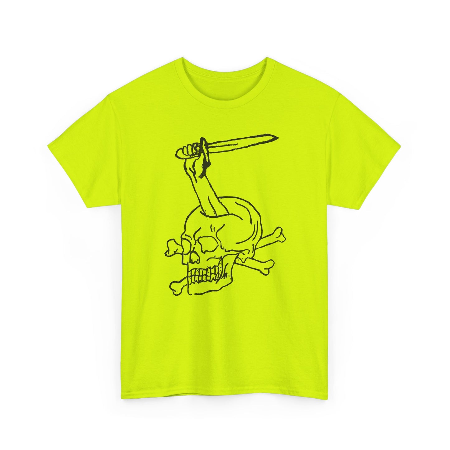 vintage tattoo art arm coming out of skull with sword tshirt