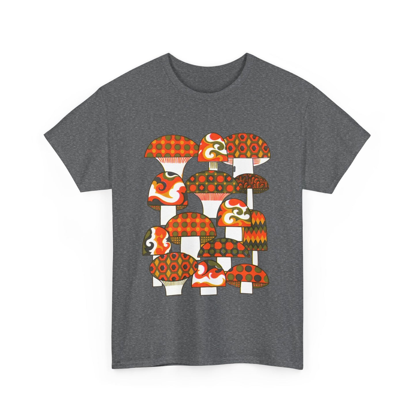 1970s mushrooms by george briard tshirt