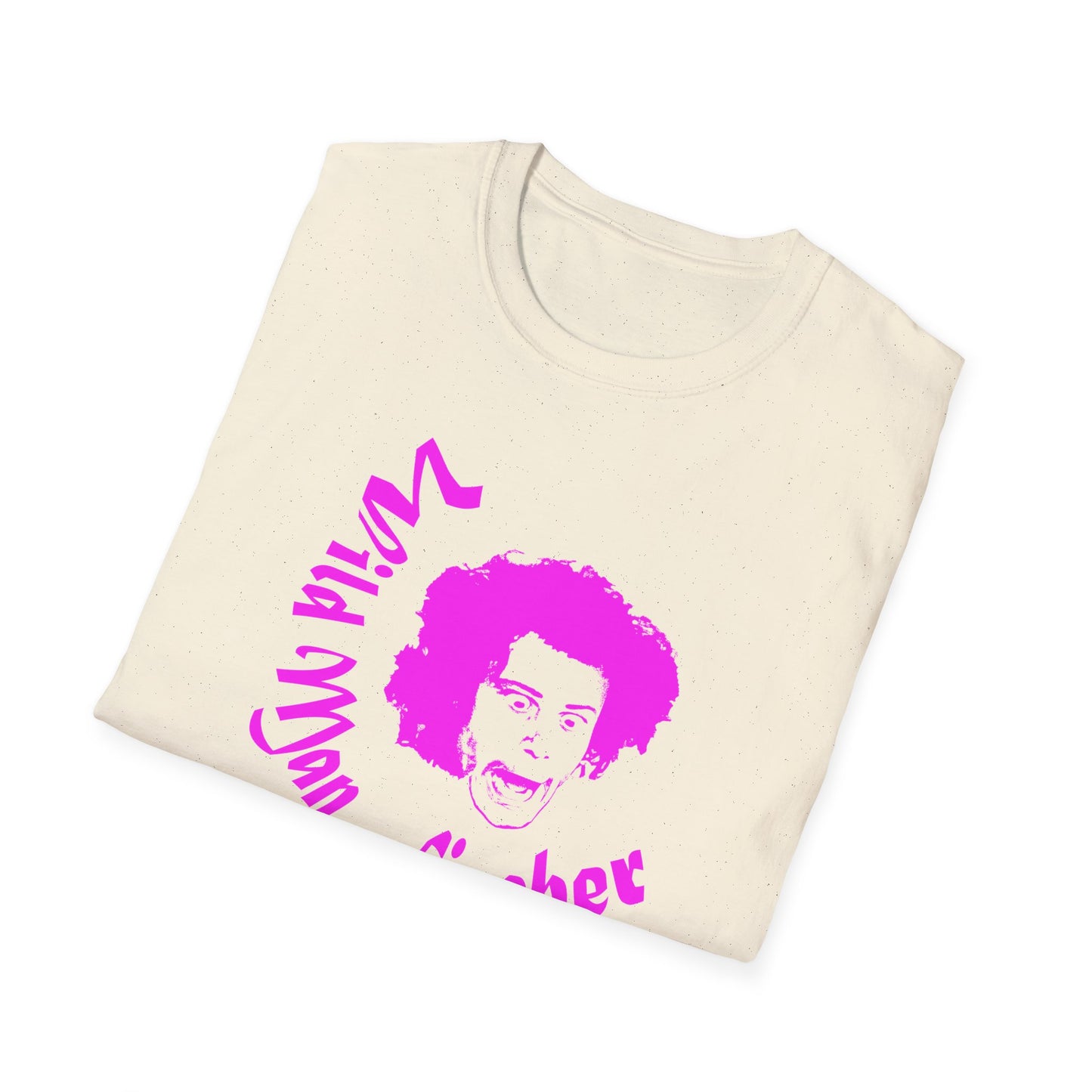wild man fischer pink stencil tshirt