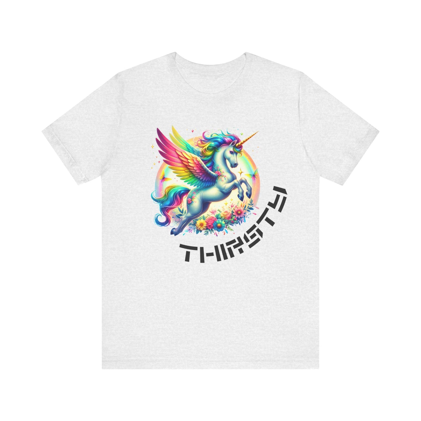 thirsty unicorn tshirt (technically alicorn)