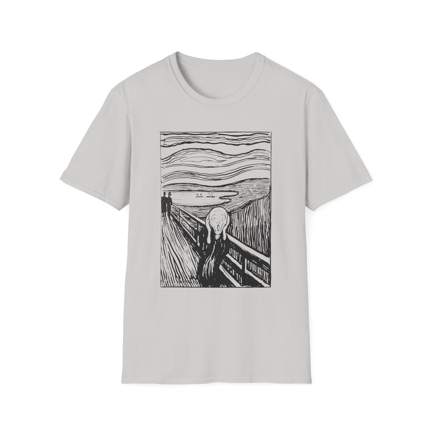 1895 lithography print of the scream by edvard munch tshirt