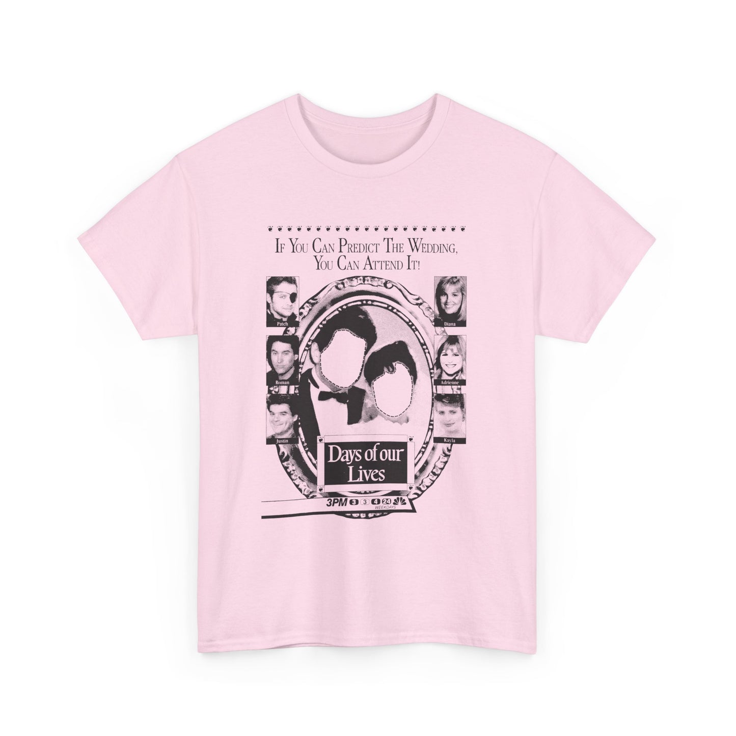 1988 tv ad for days of our lives soap opera reproduction tshirt