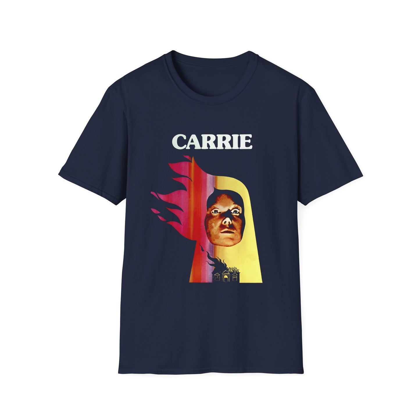 1976 spanish movie poster for carrie tshirt