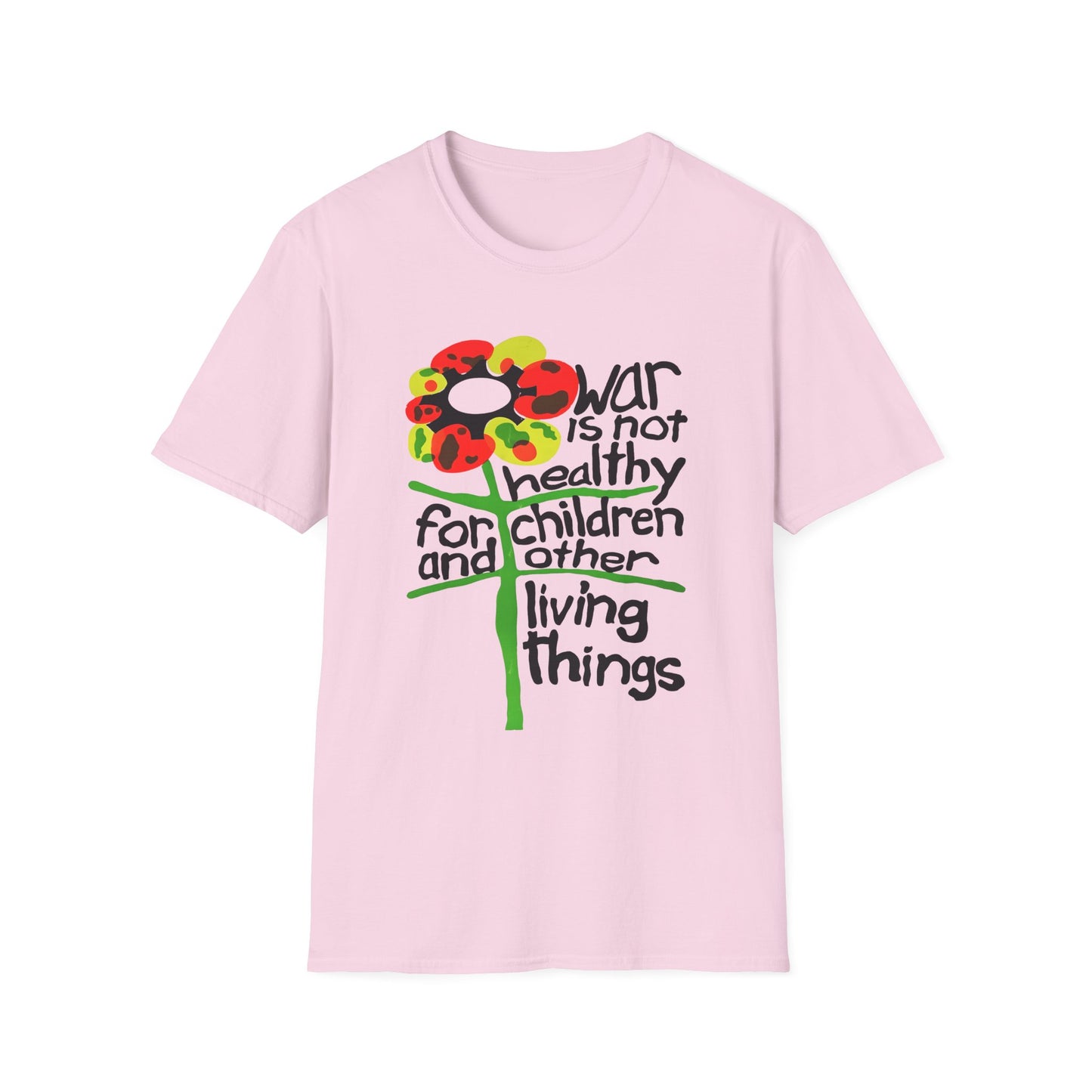 war is not healthy for children and other living things 1970s vietnam anti war poster tshirt