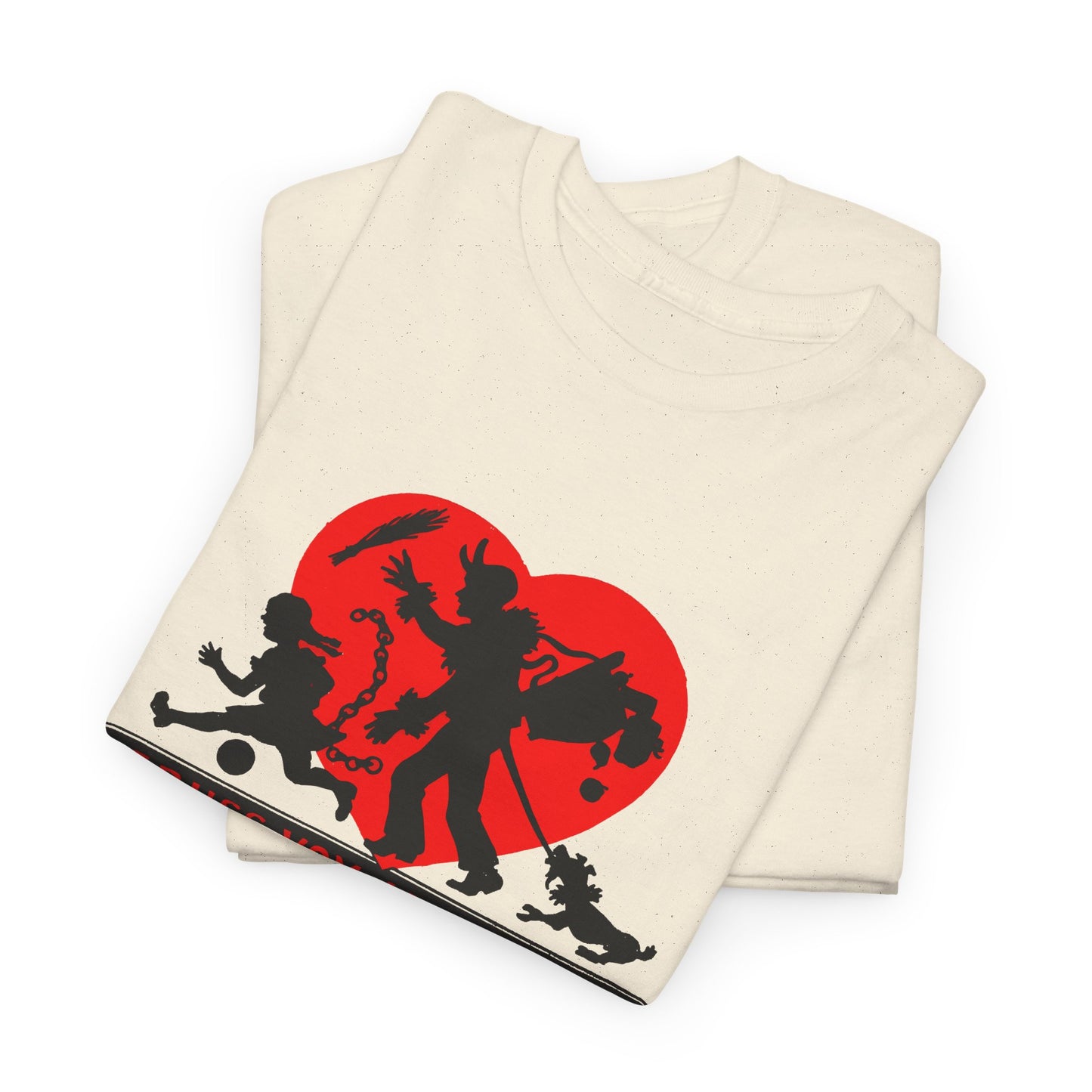 1950s austrian krampus postcard graphic tshirt