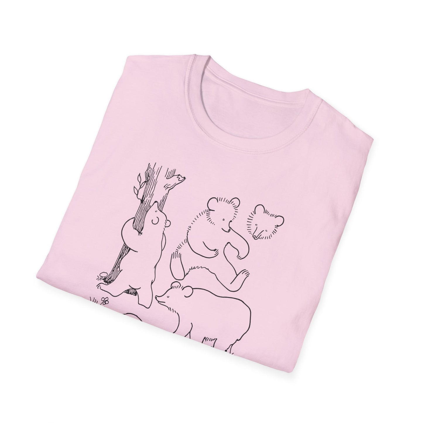 vintage french drawing guide cute bear illustrations reproduction tshirt