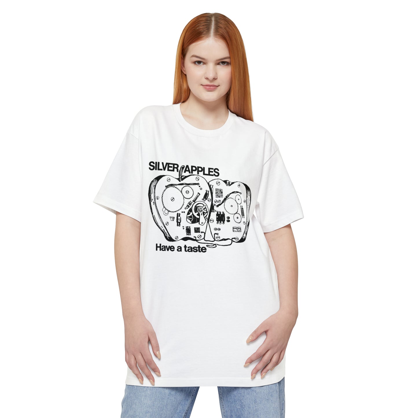 oversized silver apples 1968 have a taste unisex tall beefy tshirt