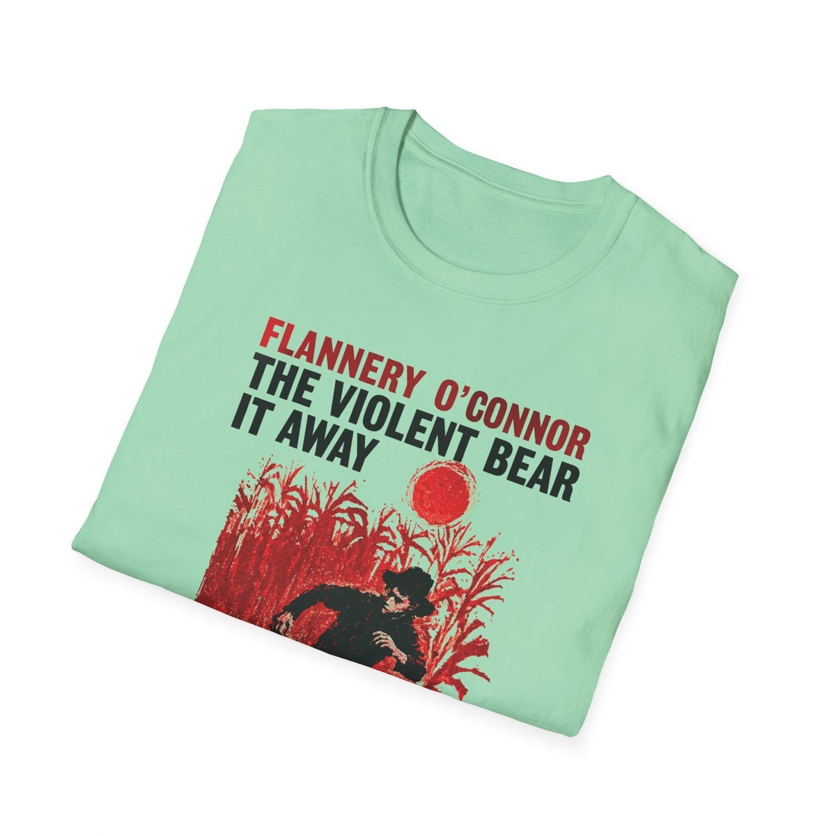 1960 the violent bear it away flannery o'connor alternate book cover tshirt