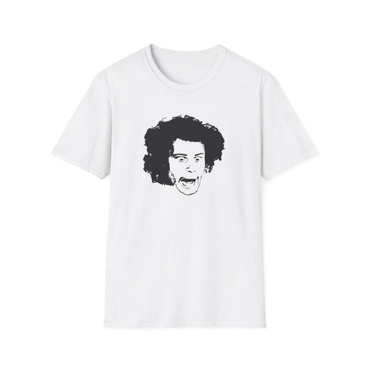 wild man fischer black stencil face tshirt