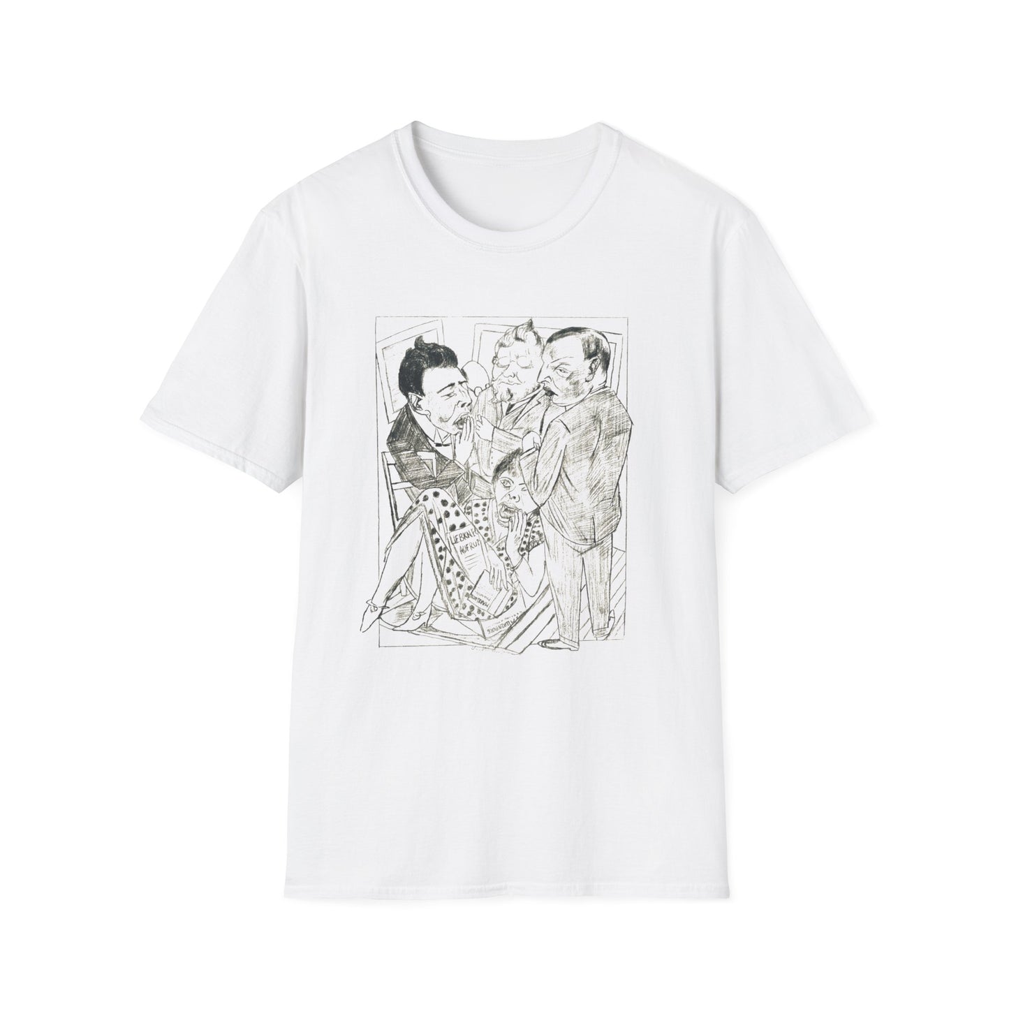 1922 max beckman lithograph  "the dissappointed II" tshirt