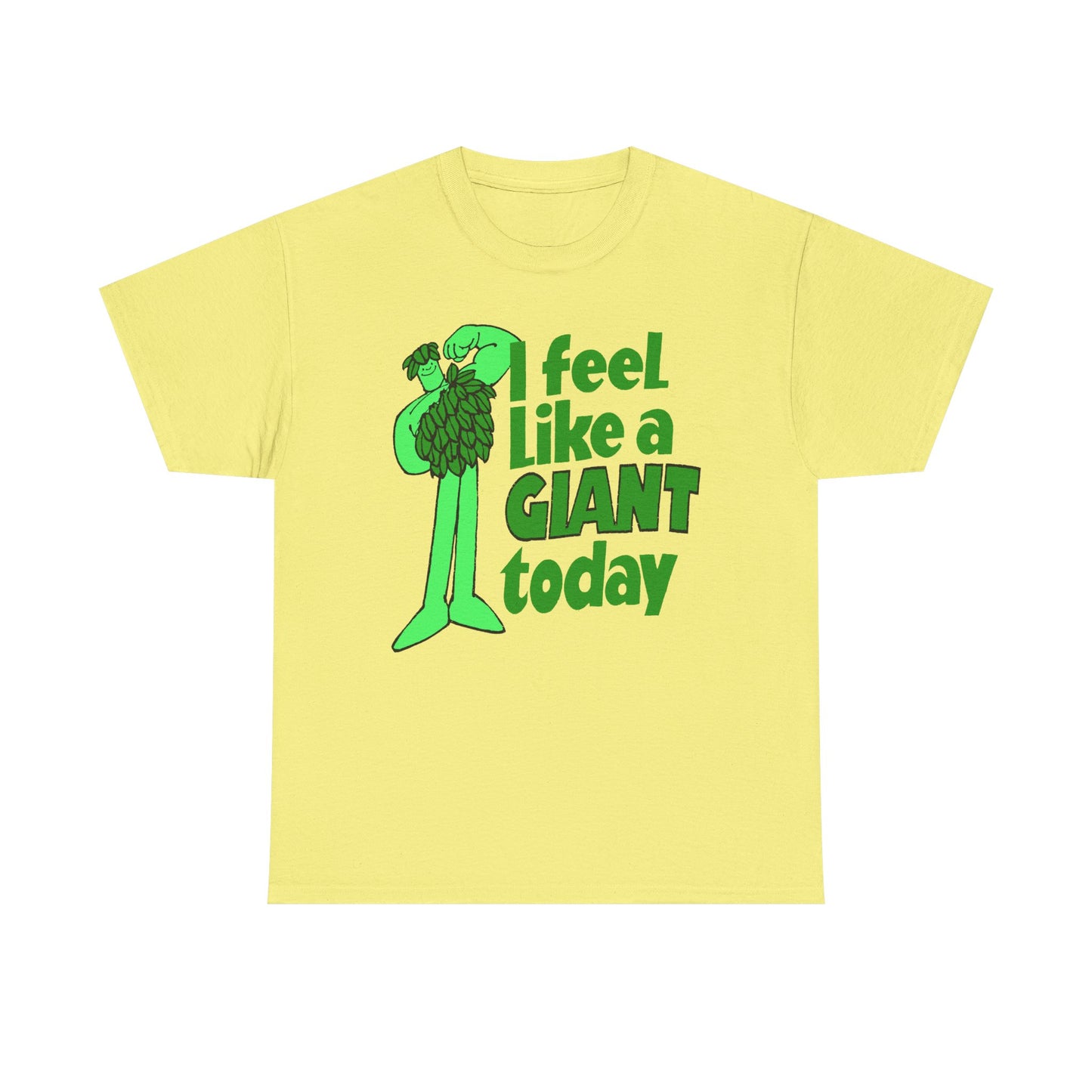 vintage green giant i feel like a giant today tshirt