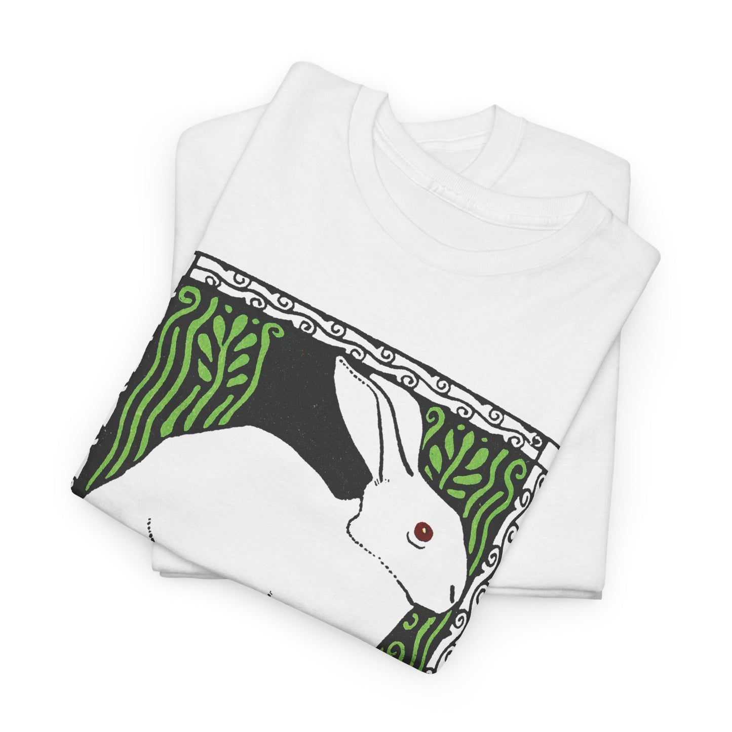 1909 josef von diveky happy easter (frohe ostern) color lithograph bunny reproduction tshirt