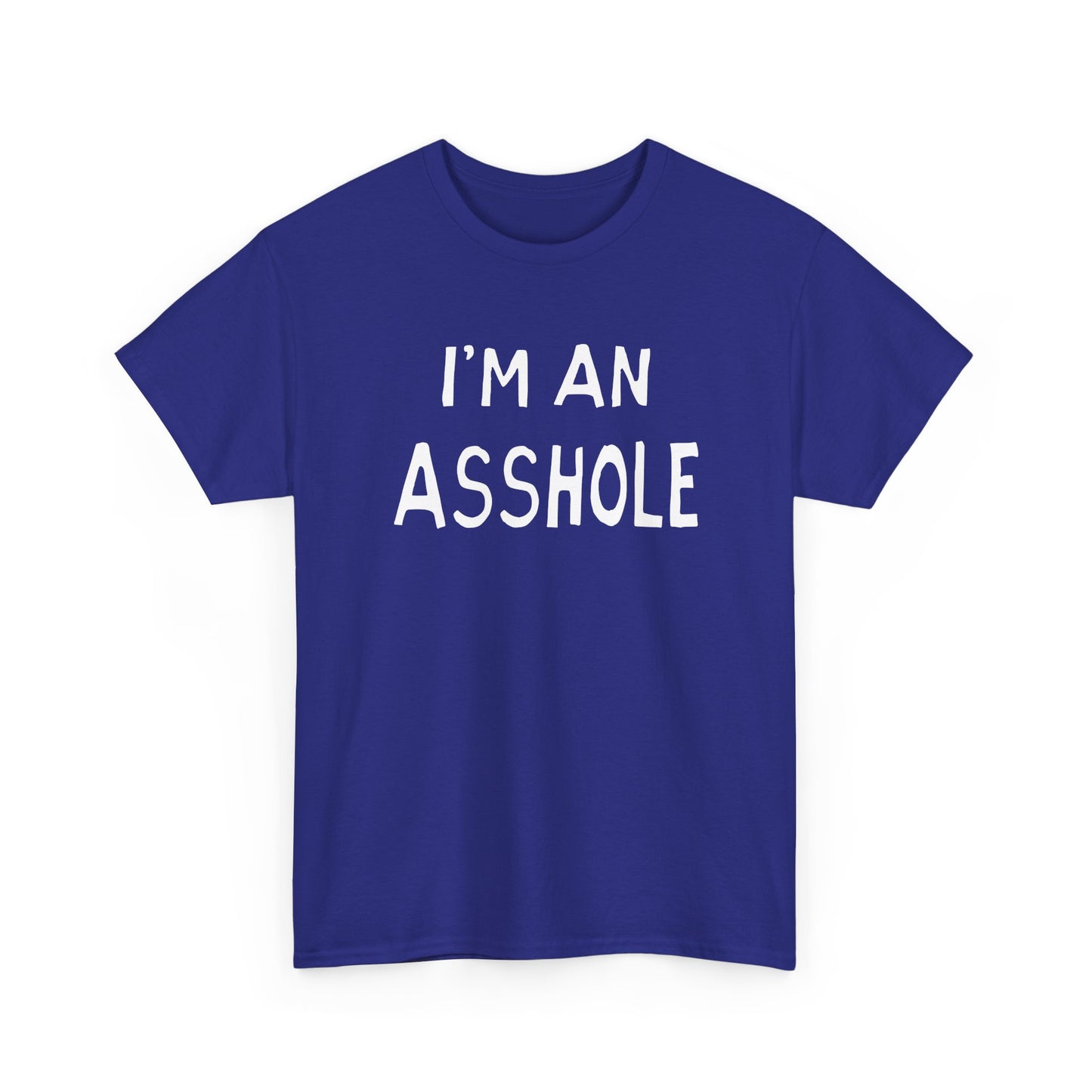 i'm an asshole hand drawn font tshirt