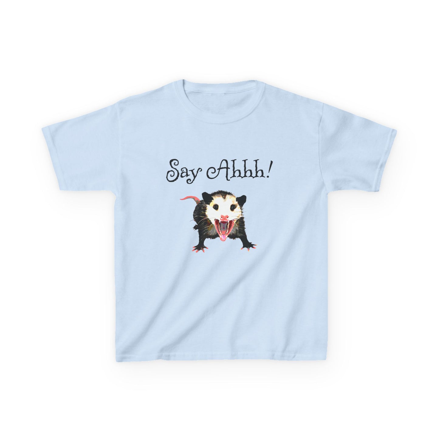 opossum (possum) say ahhh! funny kids YOUTH SIZE tee