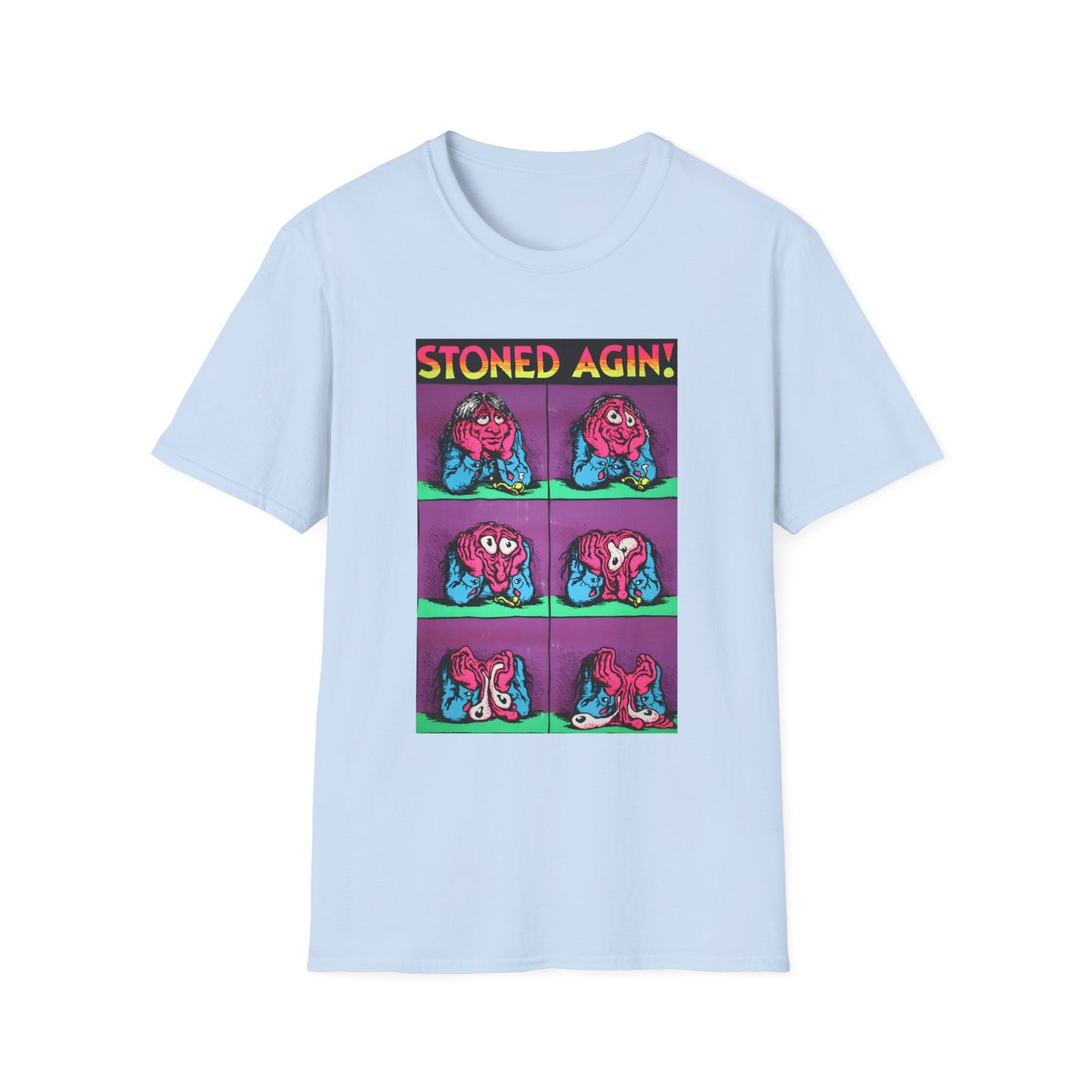 stoned agin! r. crumb blacklight poster tshirt