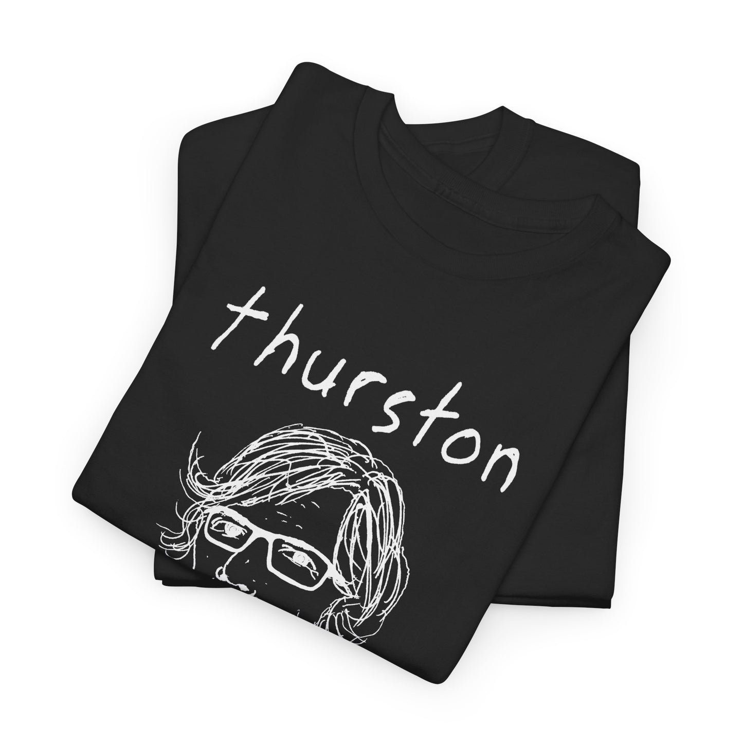 original drawing thurston moore with name tshirt