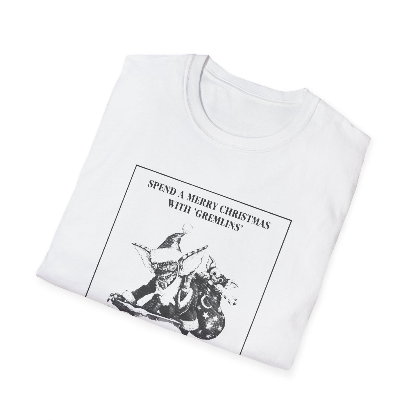 1984 gremlins christmas advertisement tshirt