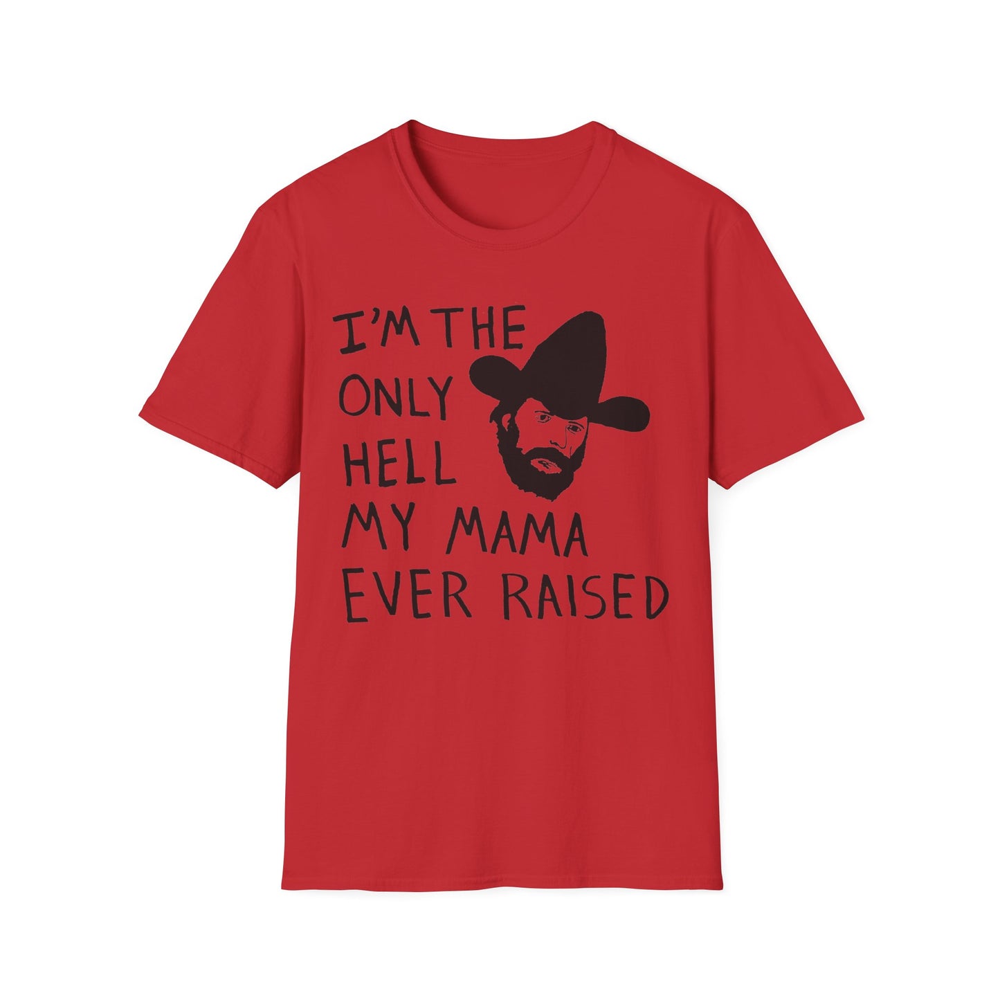 johnny paycheck 1970's country outlaw legend i'm the only hell my mama ever raised original drawing tshirt