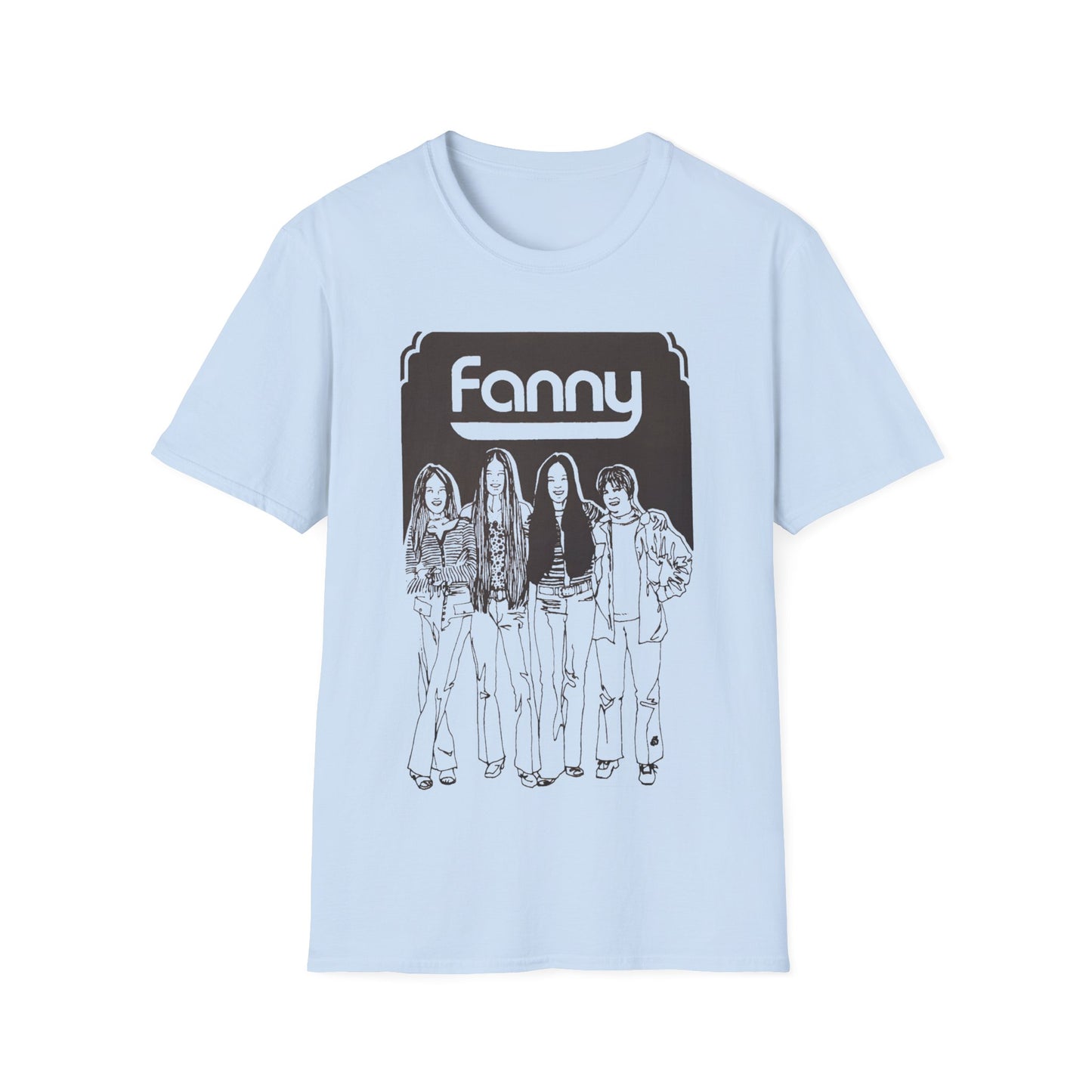 1970s rock n roll band FANNY show poster tshirt