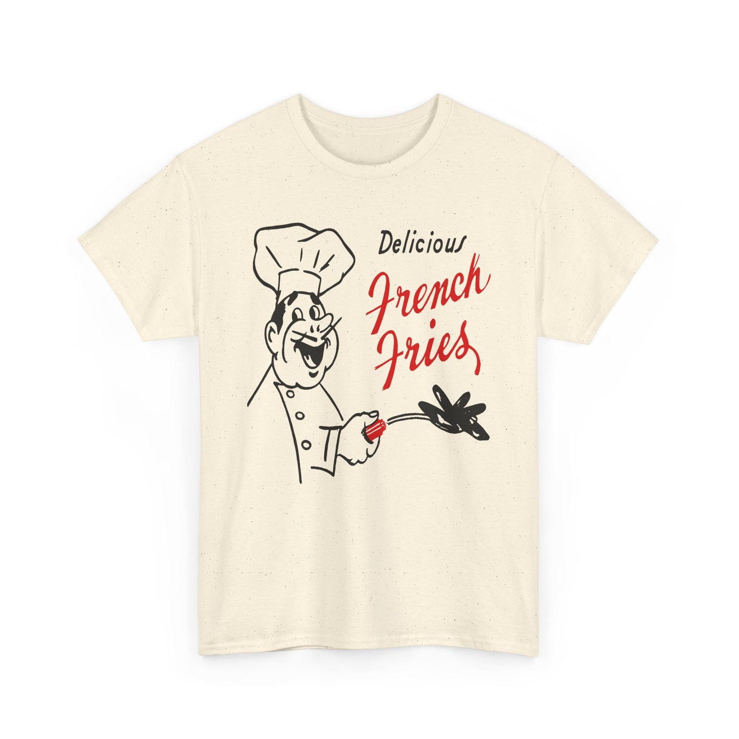 vintage paper bag art delicious french fries reproduction tshirt