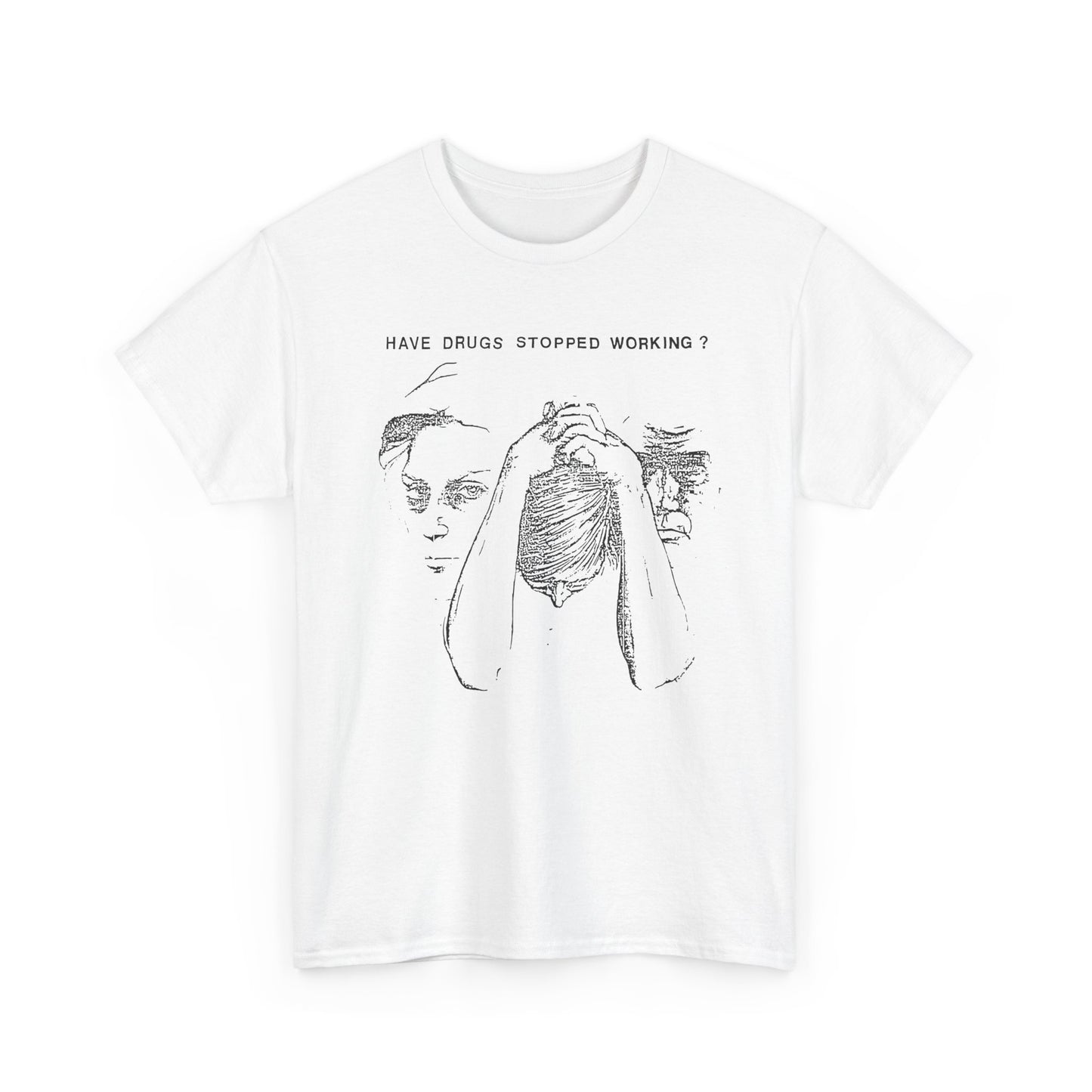 vintage drug pamphlet graphic have drugs stopped working tshirt