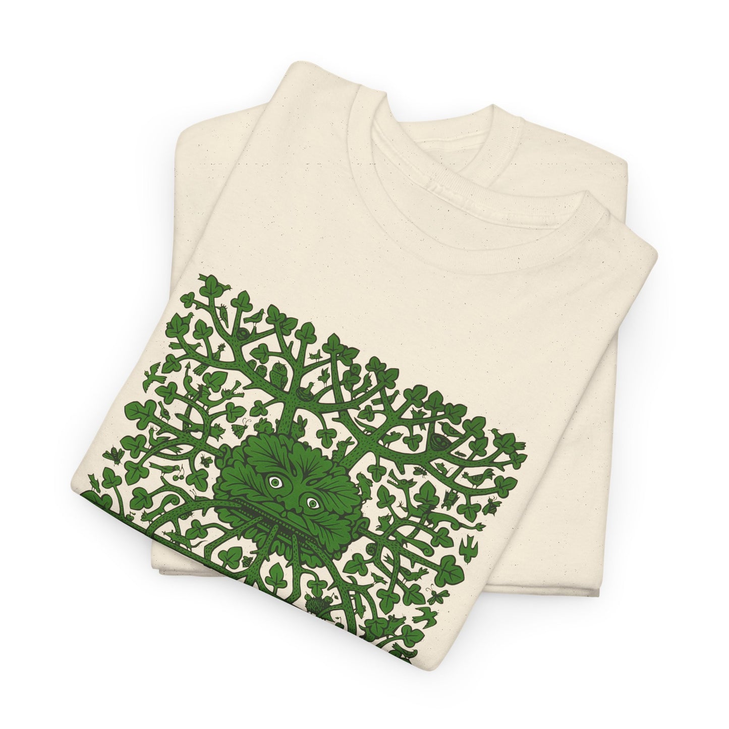 unknown date the green man by fritz eichenberg wood engraving reproduction tshirt