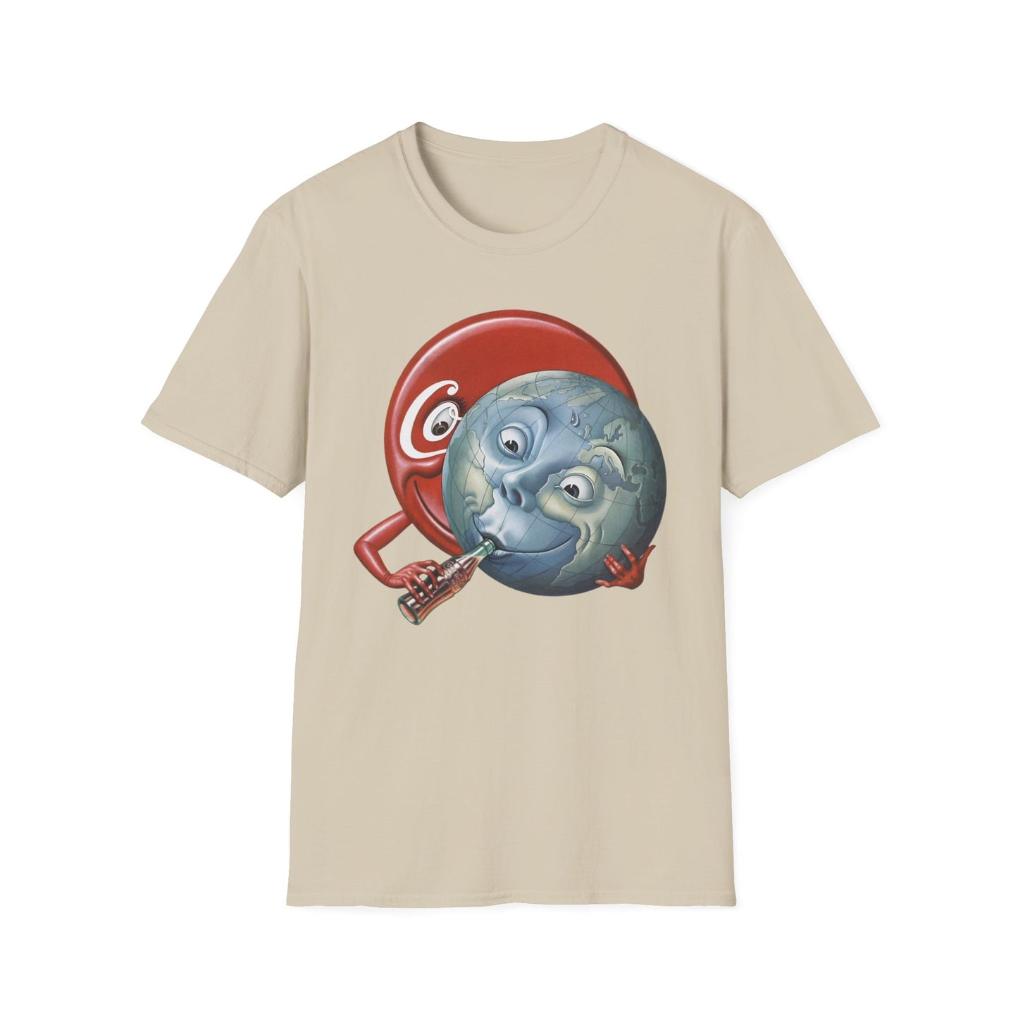 1950 "world and friend" coke suckling the earth by boris artzybasheff tshirt