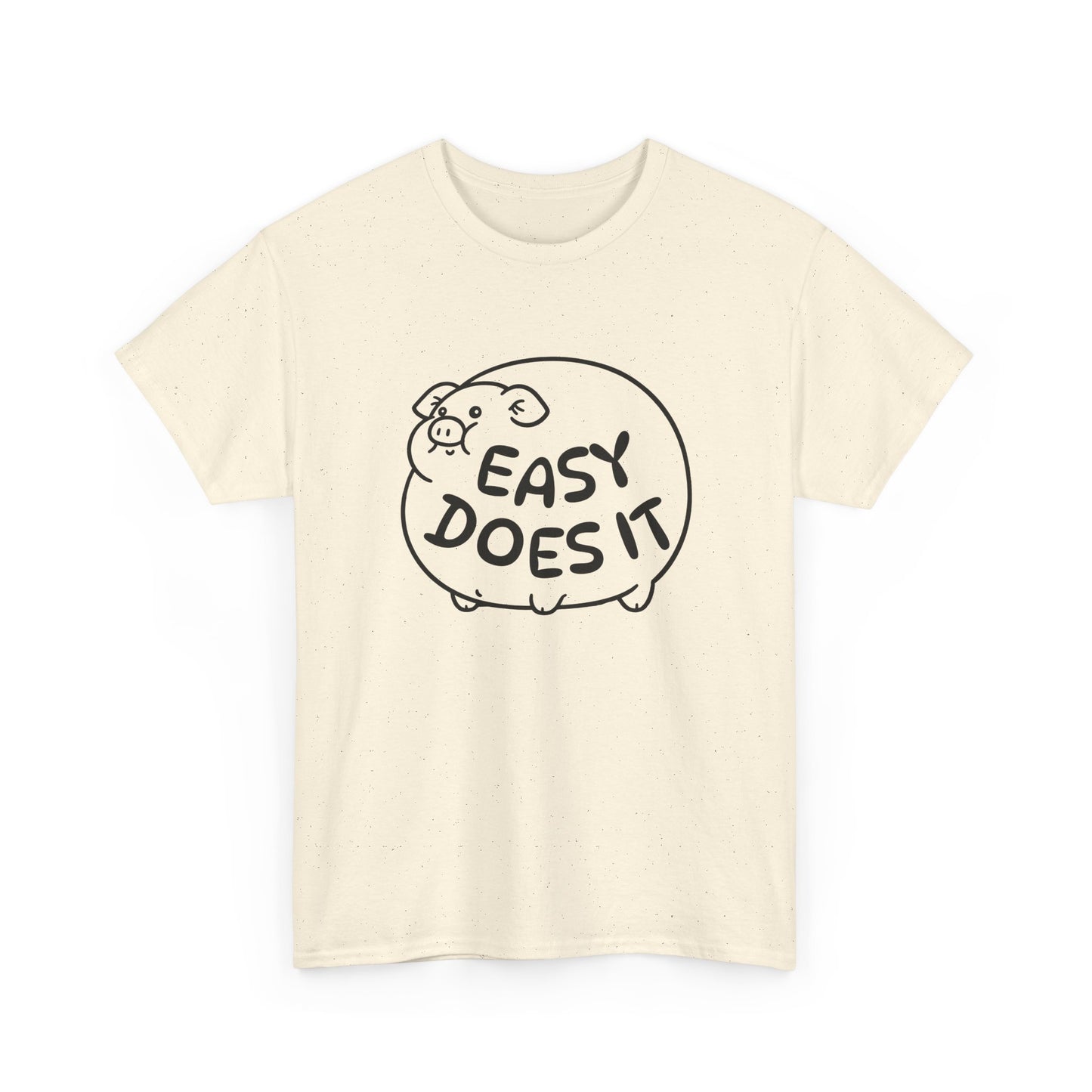 easy does it inflated pig tshirt