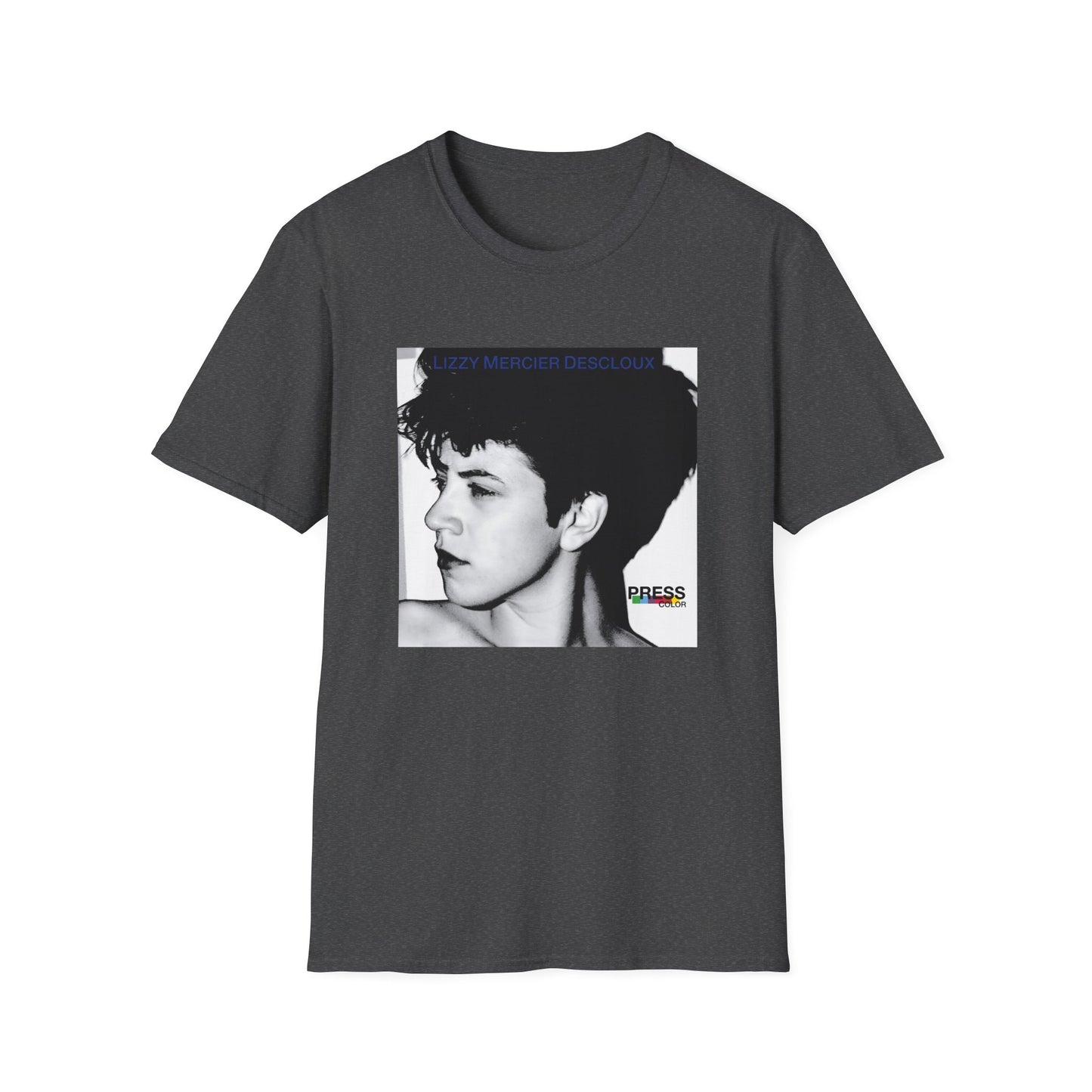 lizzy mercier descloux 1979 press color album cover tshirt