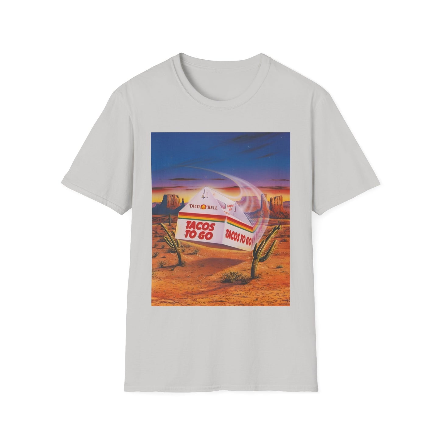 1980s retro taco bell advertisement tshirt