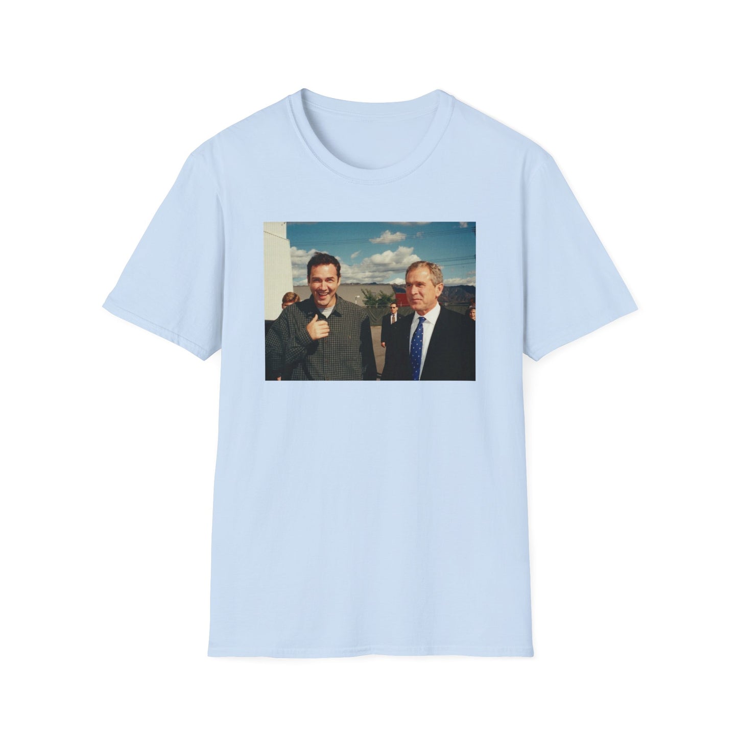 norm macdonald and george bush jr. tshirt