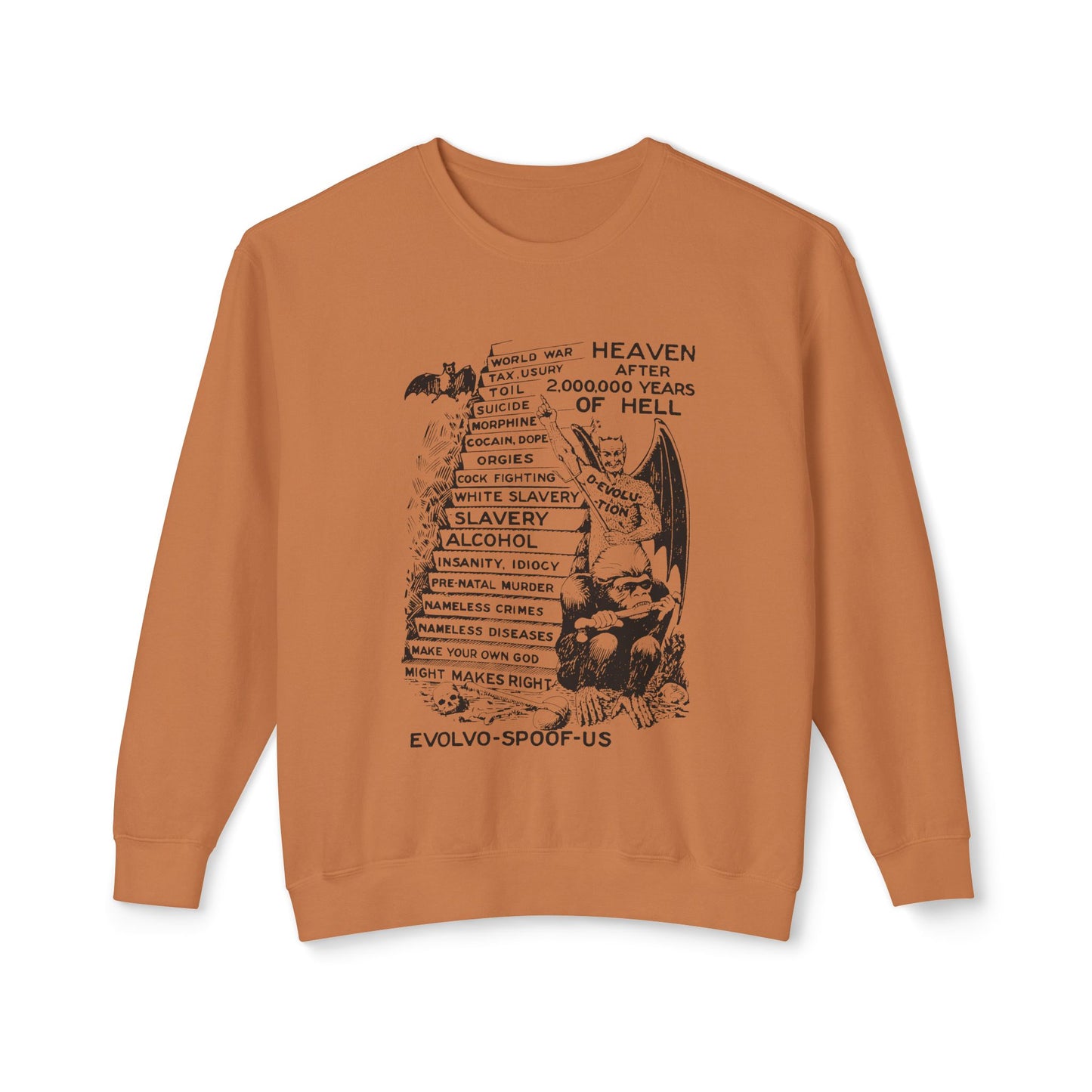 jocko-homo heavenbound b. h. shadduck 1925 religious pamphlet page six 100% cotton sweatshirt