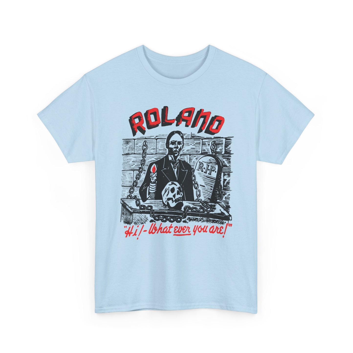 vintage 1960s roland zacherley tv horror show host reproduction tshirt