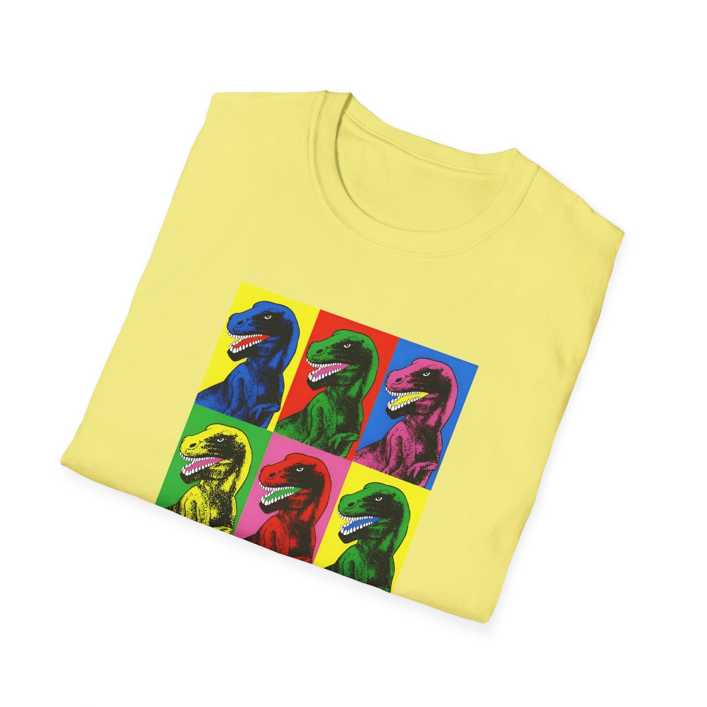 stanley desantis dinosaur pop art as worn by steven spielberg on jurassic park 1993 movie set tshirt