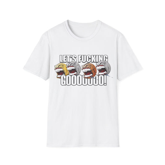 let's fucking go balls tshirt