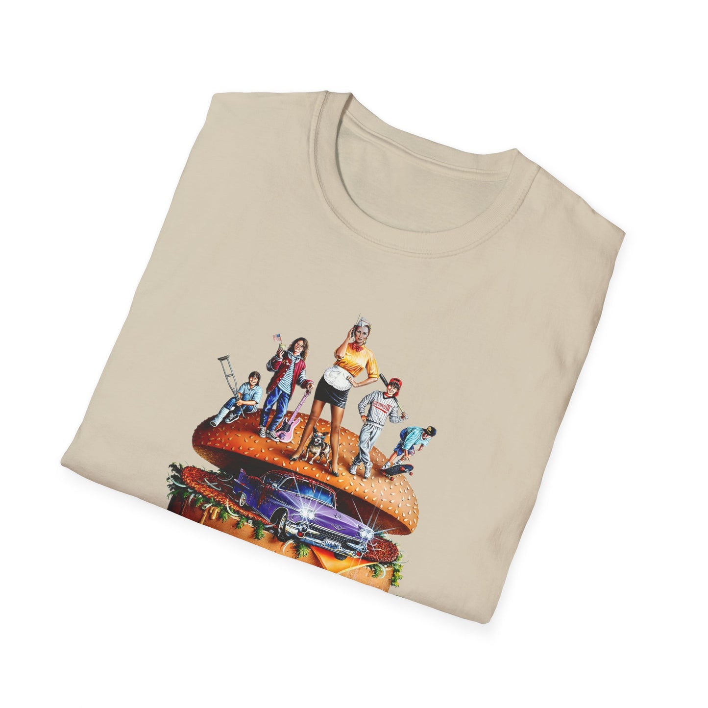 1991 movie don't tell mom the babysitter's dead german movie poster fast food family tshirt