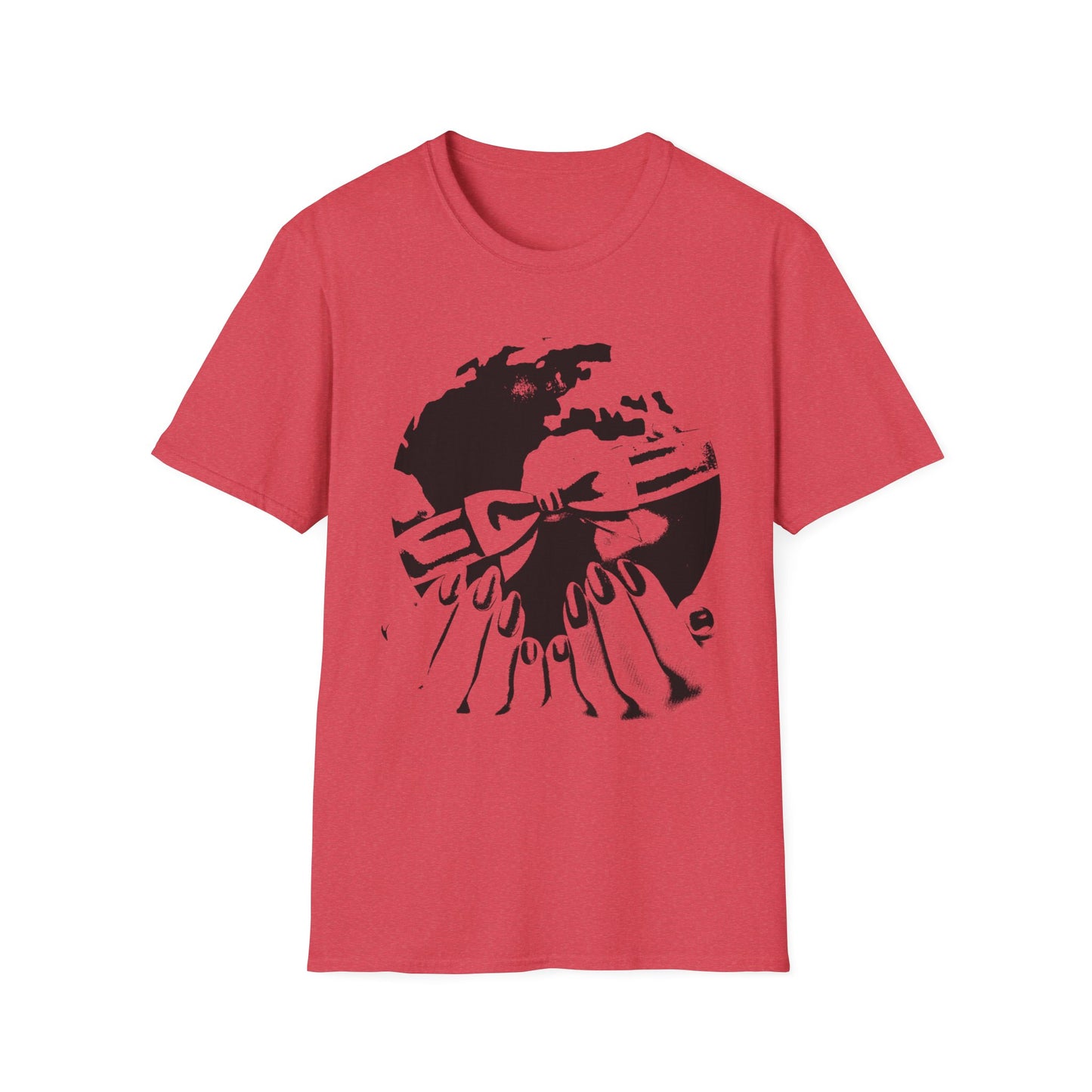 i'd give you the world '80s graphic from a greeting card stencil version tshirt