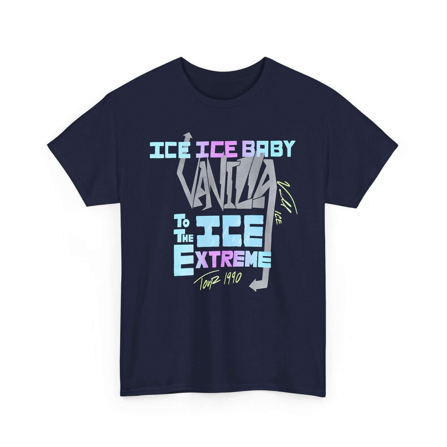 vintage 1990 vanilla ice tour reproduction tshirt