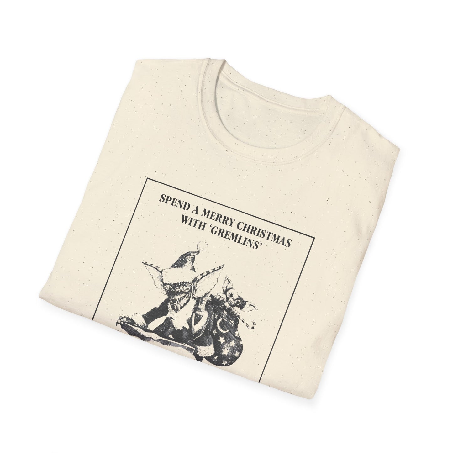 1984 gremlins christmas advertisement tshirt
