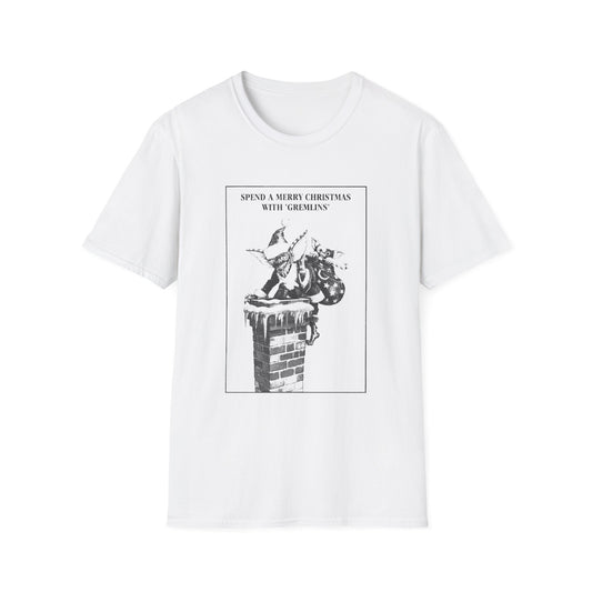 1984 gremlins christmas advertisement tshirt